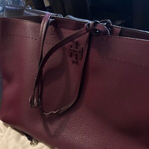 Authentic Tory Burch Robinson Tote with Tassel